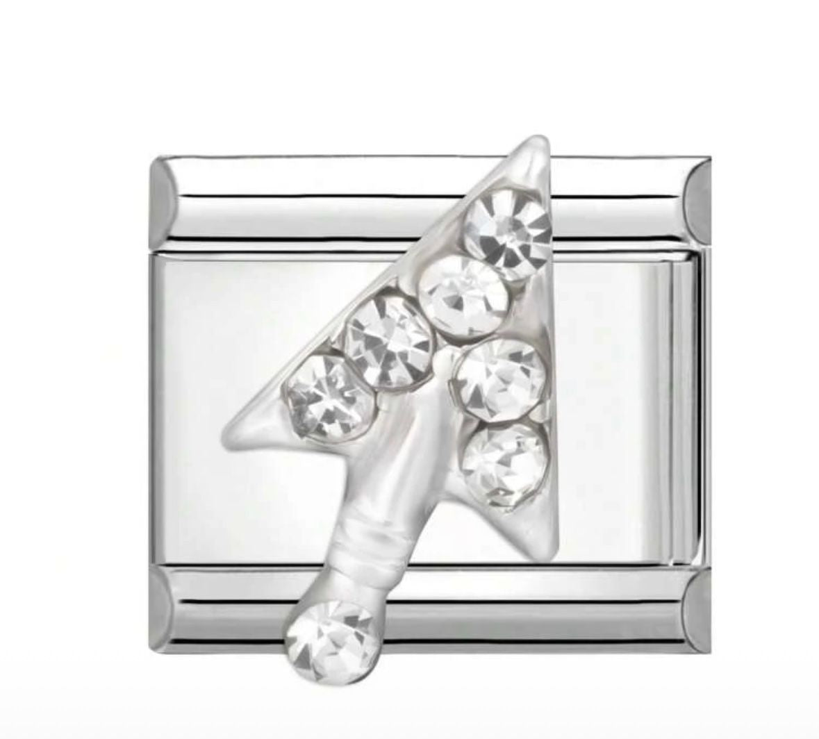 Clear Crystal Arrow Link