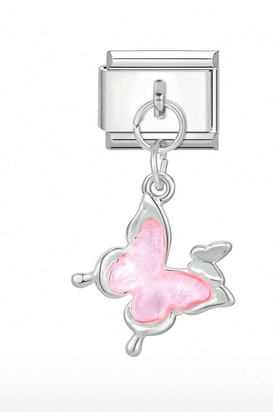 Blush Butterfly Charm