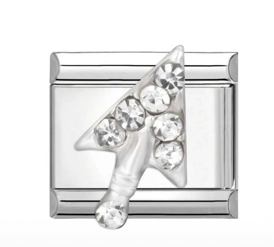 Clear Crystal Arrow Link